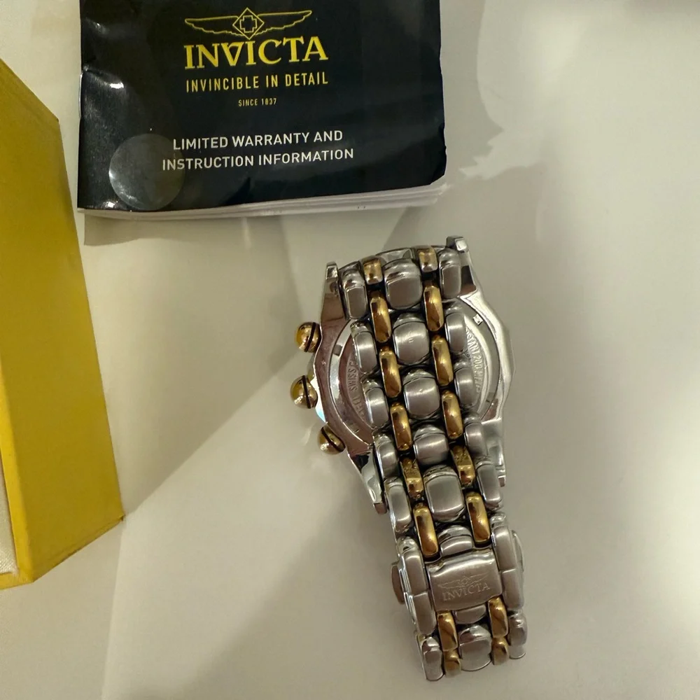 INVICTA Lupah Collection Chronograph Men’s Watch Model No. 3215 Stainless Steel